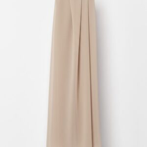 Foulard Chiffon Bonnet Intégré Beige